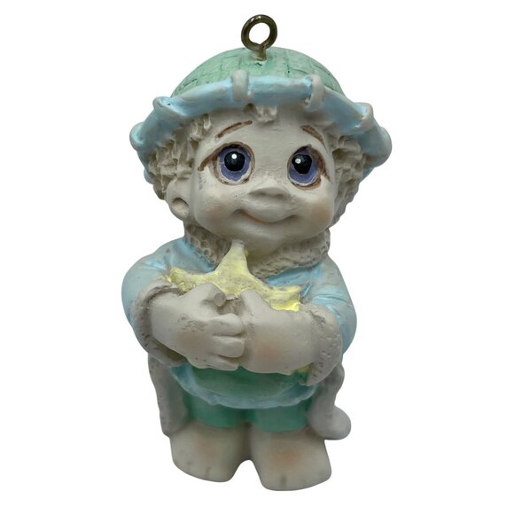 Vintage Hand-Painted Ceramic Nativity With Baby Jesus Ornaments Set Of 6 - Picture 4 of 14